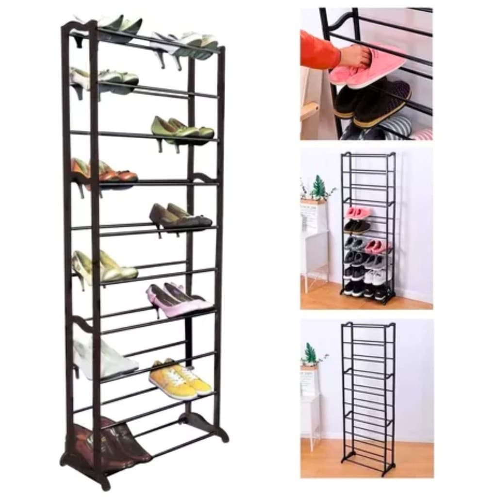Sapateira 10 Andares Estante Vertical Organizador Sapatos