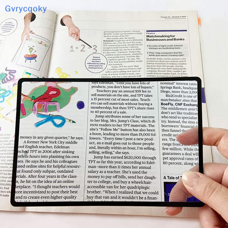 Lupa Gvrycqoky A5 Página Inteira De Grande Livro 3X Ultra Fina BR
