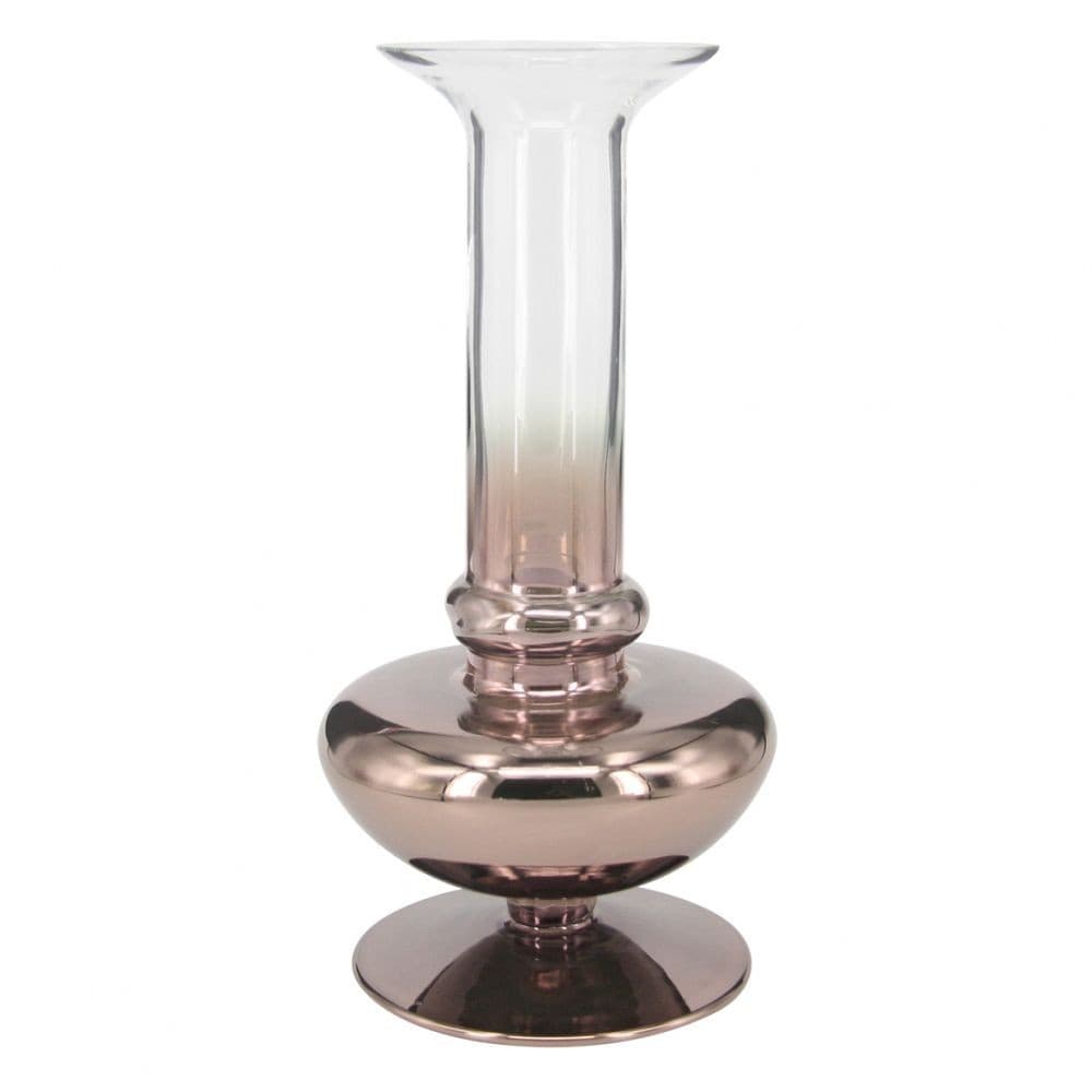 VASO DE VIDRO DEGRADE COBRE