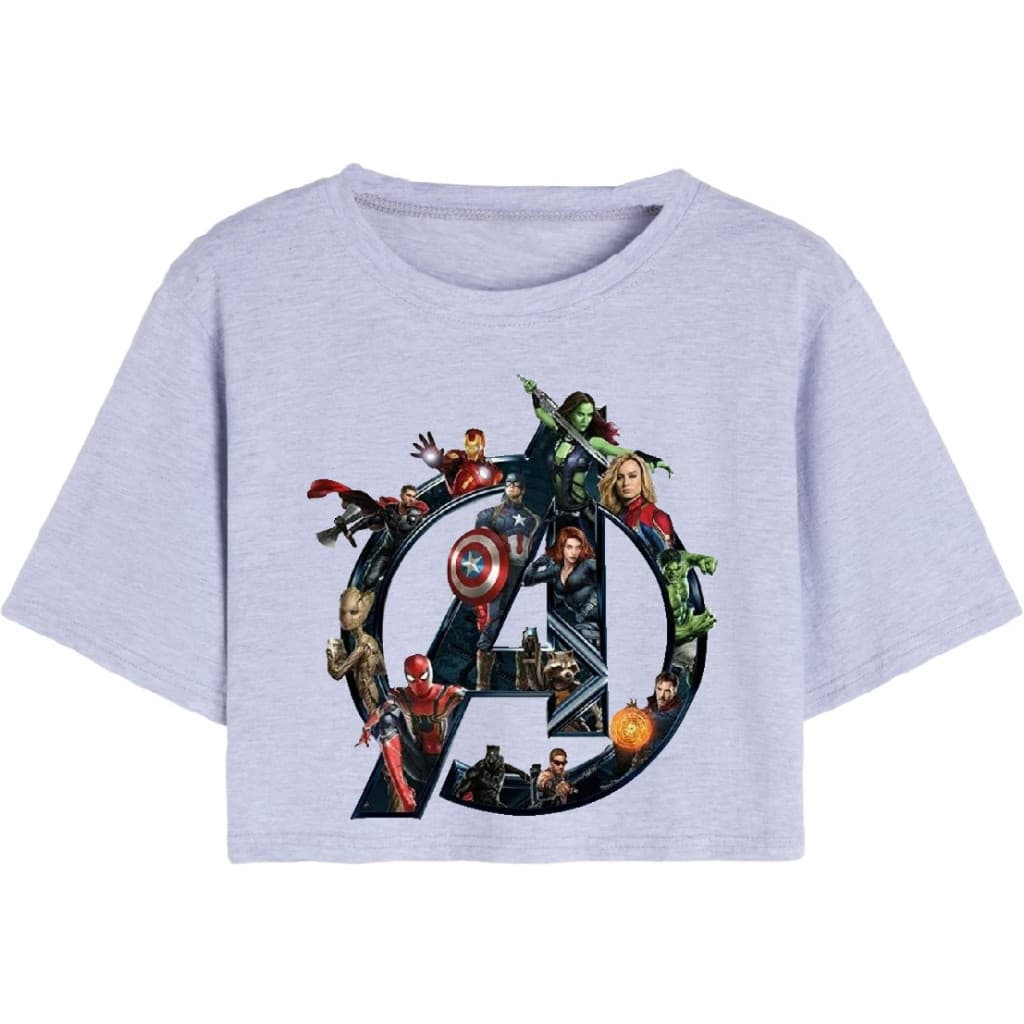 Cropped CAMISETA  Feminino Camiseta Algodão Premium Vingadores Avengers
