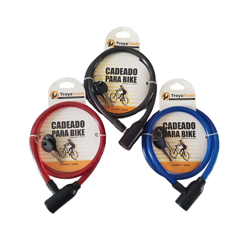 Cadeado para Bike 800mm 1M Casa Utilidades