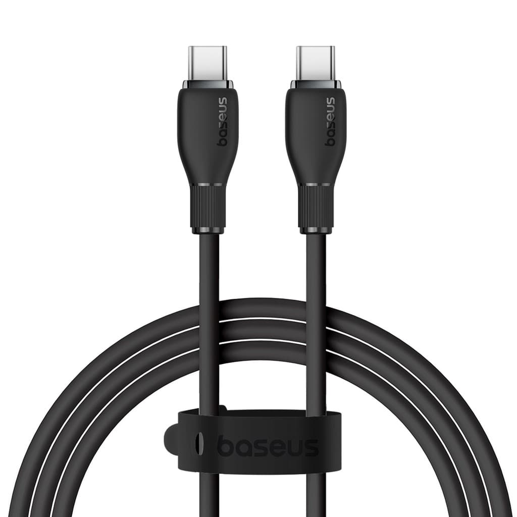 Baseus Cabo Turbo Usb-c P/ Usb-c Pudding Series 100w 1.2m Anti-quebra Samsung Android iPhone 15