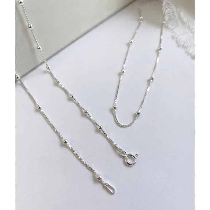 pulseira bolinha prata 925 veneziana