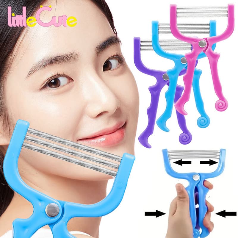 Removedor De Pêlos Faciais De 1/2 Unidades-Dispositivo Massageador De Rolo De Gordura-Ferramenta De Cuidados Com A Pele-Mola Portátil-Depilador Facial Remoção Indolor Para Queixo , Bochecha , Bigode , Lábios