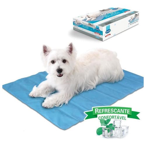 Tapete Gelado Refrescante Pet P/ Cachorro Cães M 50x64 Chalesco