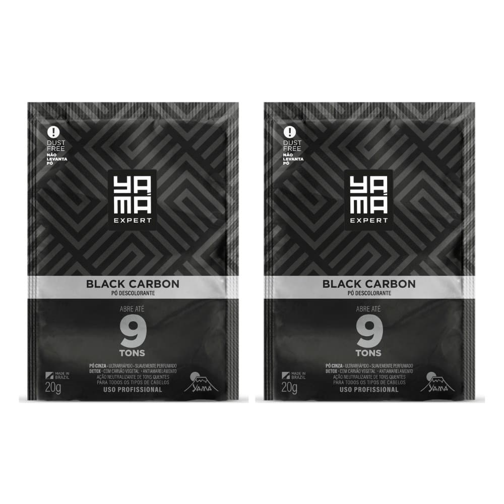 Kit 2 Pó Descolorante Black Carbon 20g
