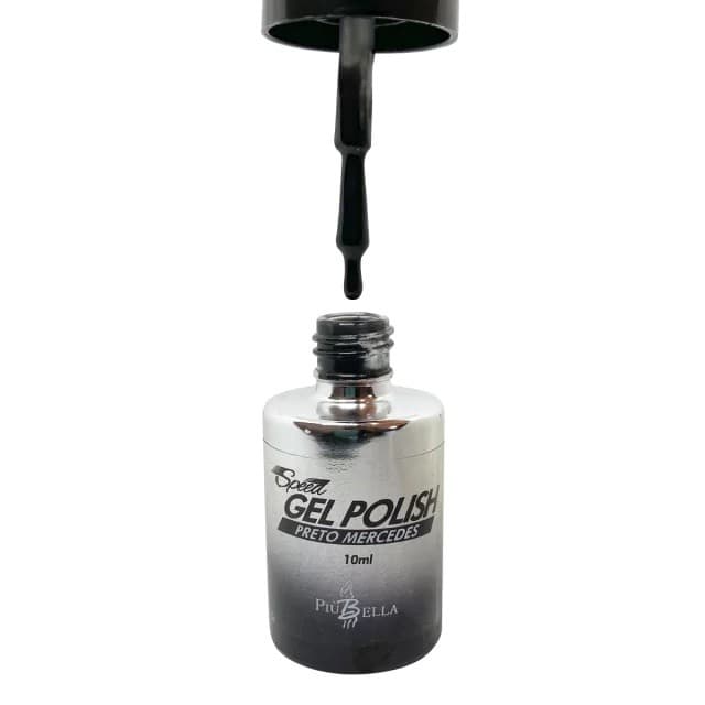 Più Bella : Speed Gel Polish Preto Mercedes - 10ml