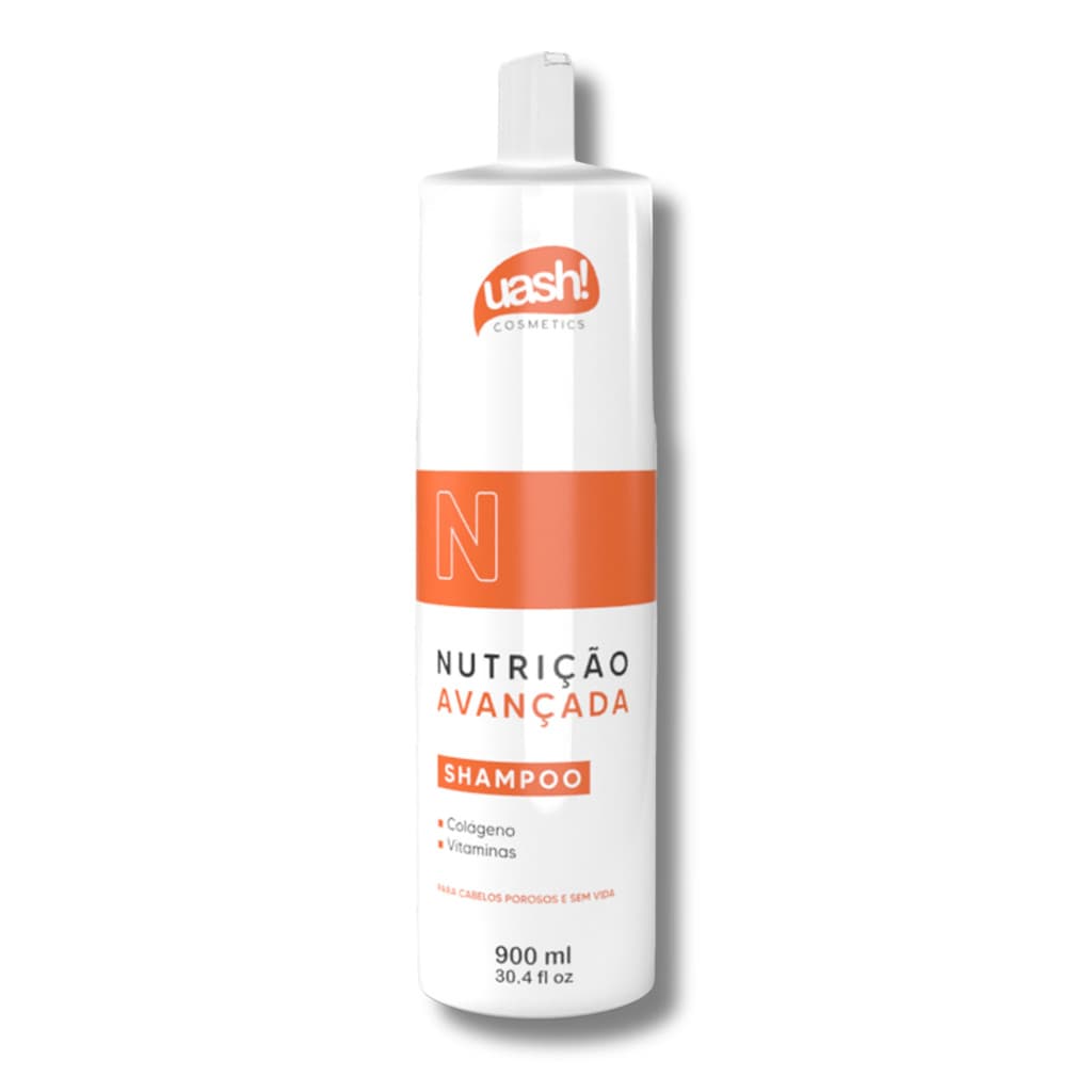 Shampoo Uash Nutrição Avançada 900ml Colageno E Vitaminas