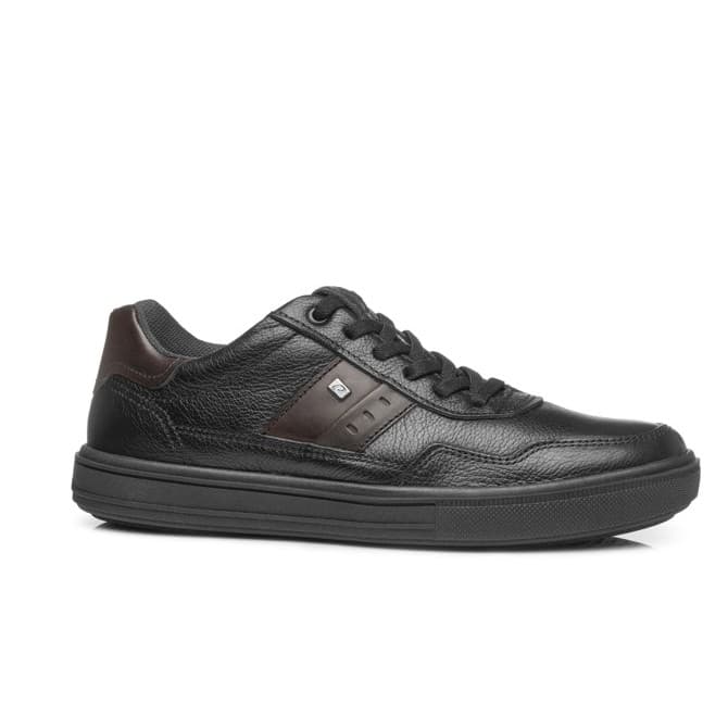 Sapatênis Pegada Couro Masculino Casual Calce Facil Conforto 111508