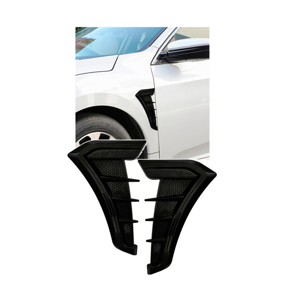 Scoop Entrada De Ar Lateral Esportivo Universal Intake Fender Preto
