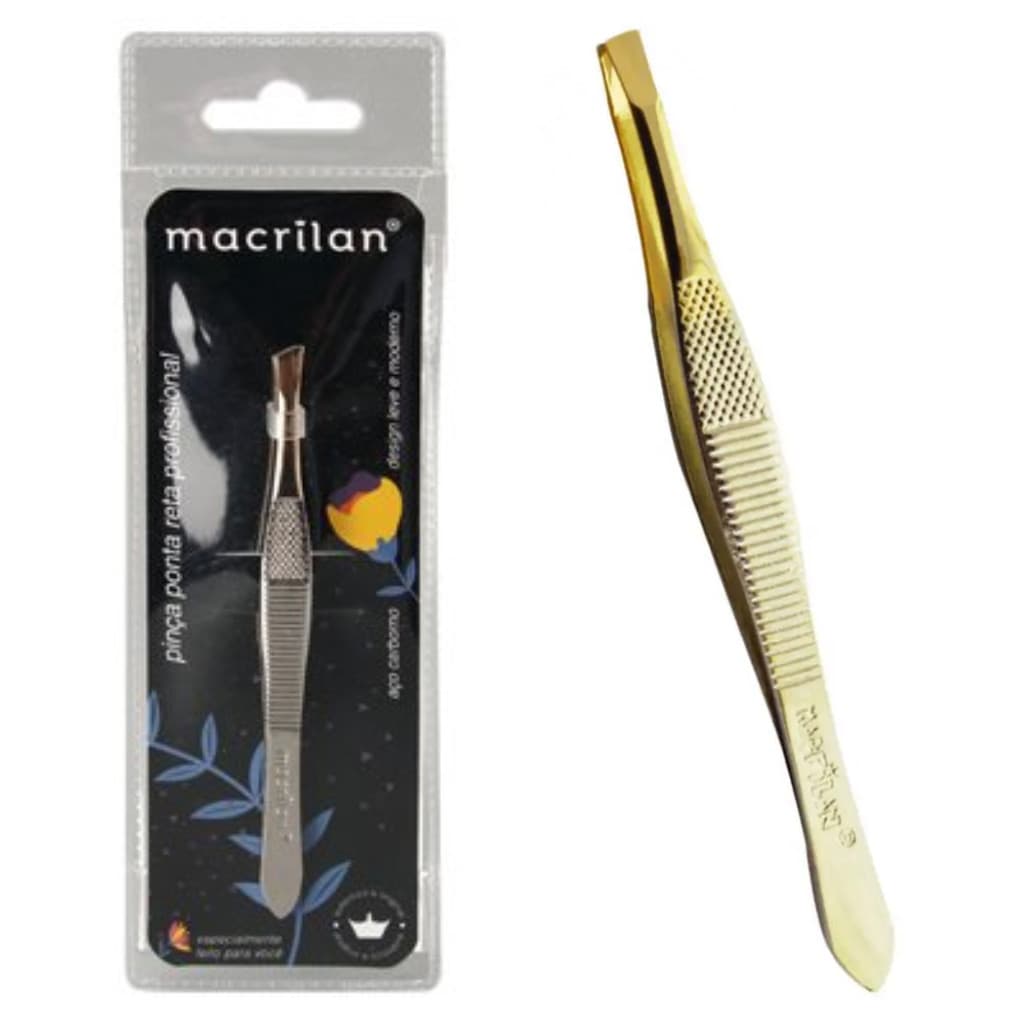 Pinça PI-1 profissional com ponta diagonal Macrilan