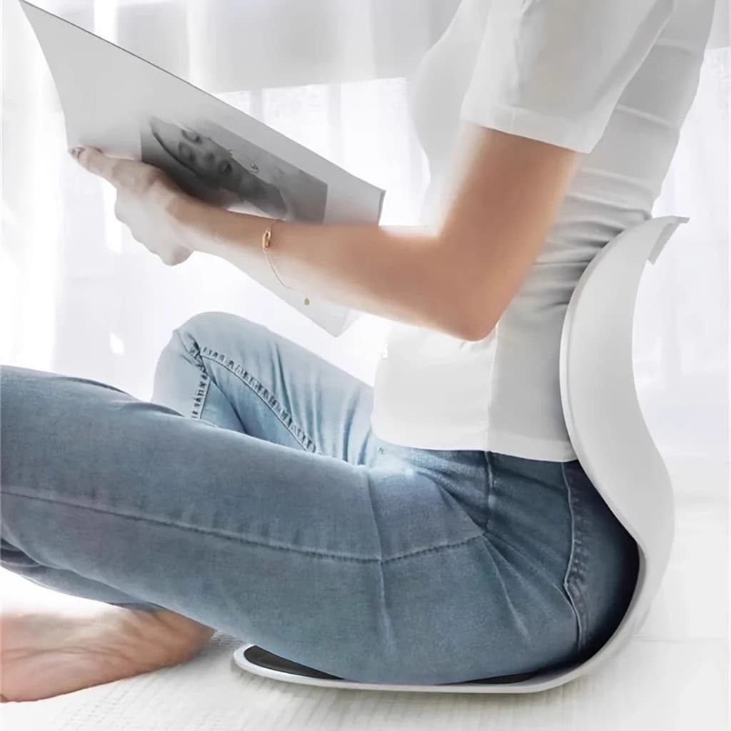 Cadeira Assento Ergonômico Estofado Apoio Lombar Correção Postura Cadeira Almofada Encosto Costa