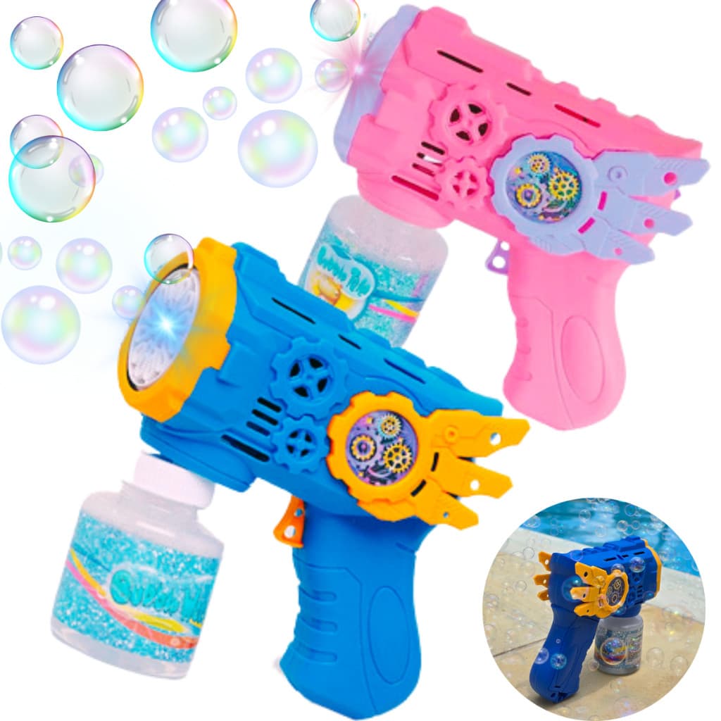Brinquedos com espuma automática com luzes, armas de brinquedo, brinquedos para praia e atividades ao ar livre