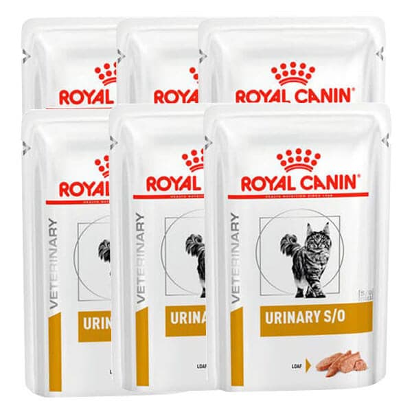 Kit 6 Unidades | Sachê Royal Canin Urinary S/O Feline 85g -  Ração Úmida para Gatos Adultos