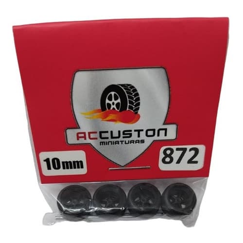Rodas P/ Customização Ac Custon 872 - 10mm Perfil Baixo 1/64