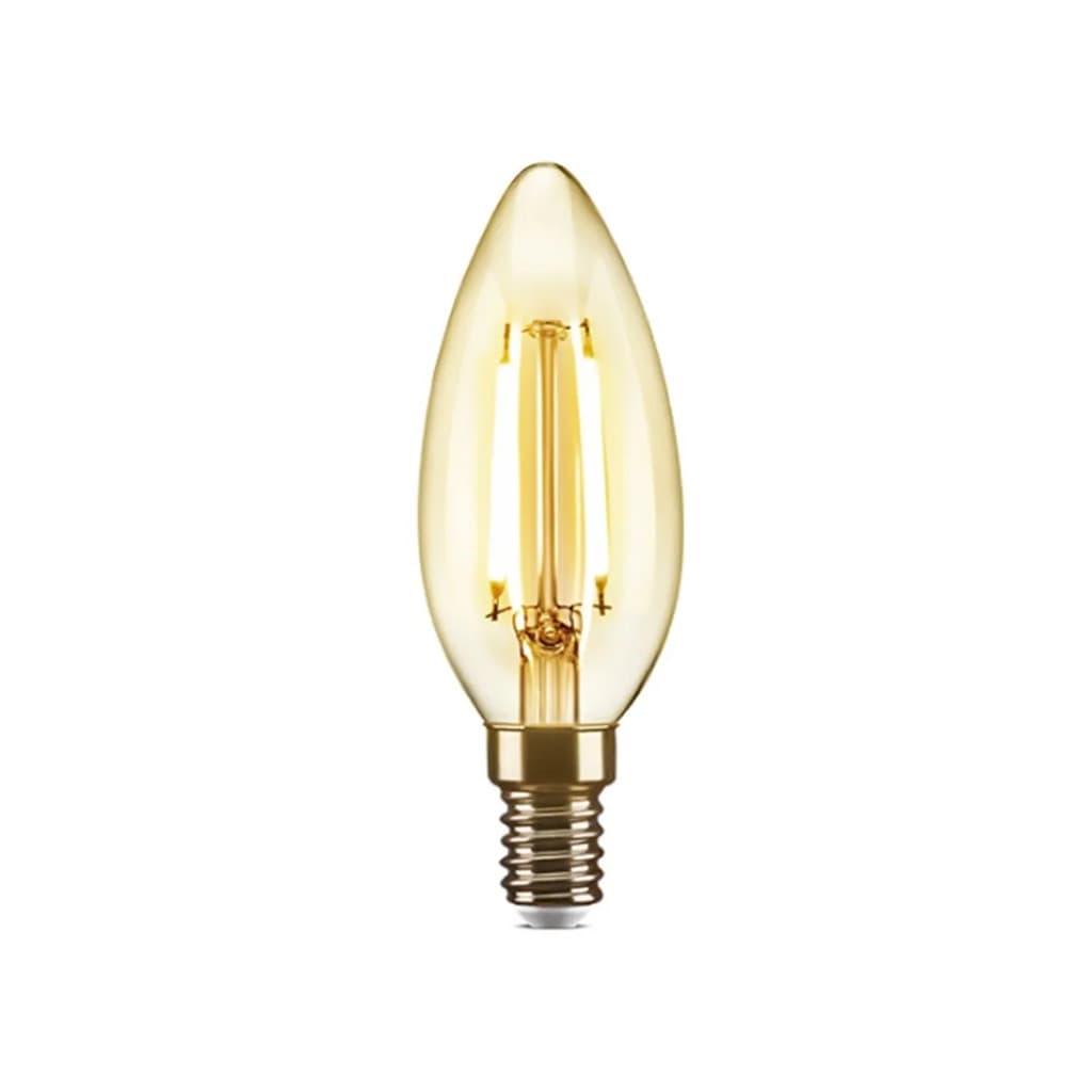 Lampada Vela filamento Led Retrô Ambar Decorativa Vintage