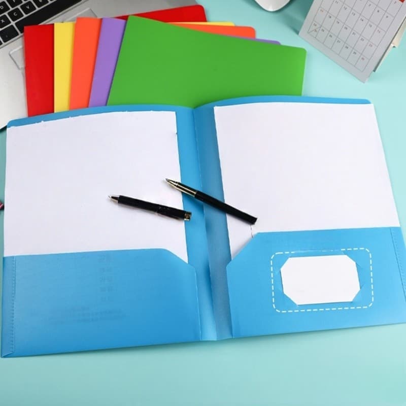 WRC 6Pcs Pastas De Dois Bolsos Apresentação Organizadoras De Documentos Em Tamanho De Letras