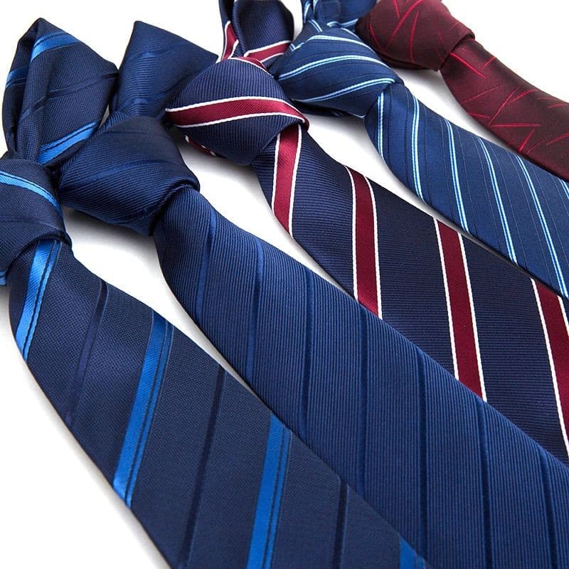 Gravata Homem Trabalho Formal de Negócios Trabalho Profissional Gravata Marinha Azul Escuro Azul Escuro Gravata Casamento Listrado Versão Larga 8CM Gravata