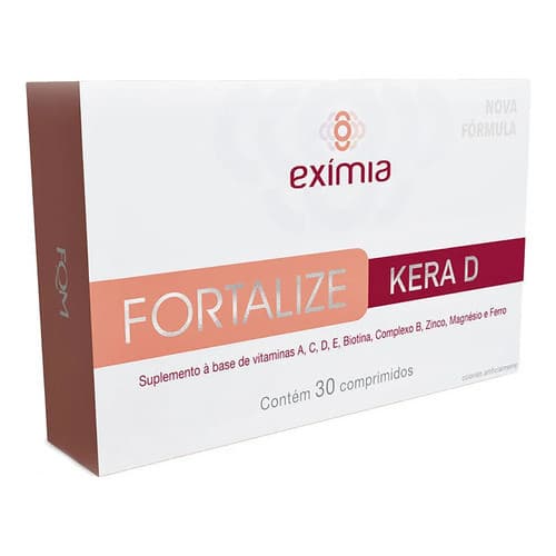 Exímia Fortalize Kera D Cabelos E Unhas Com 30 Comprimidos