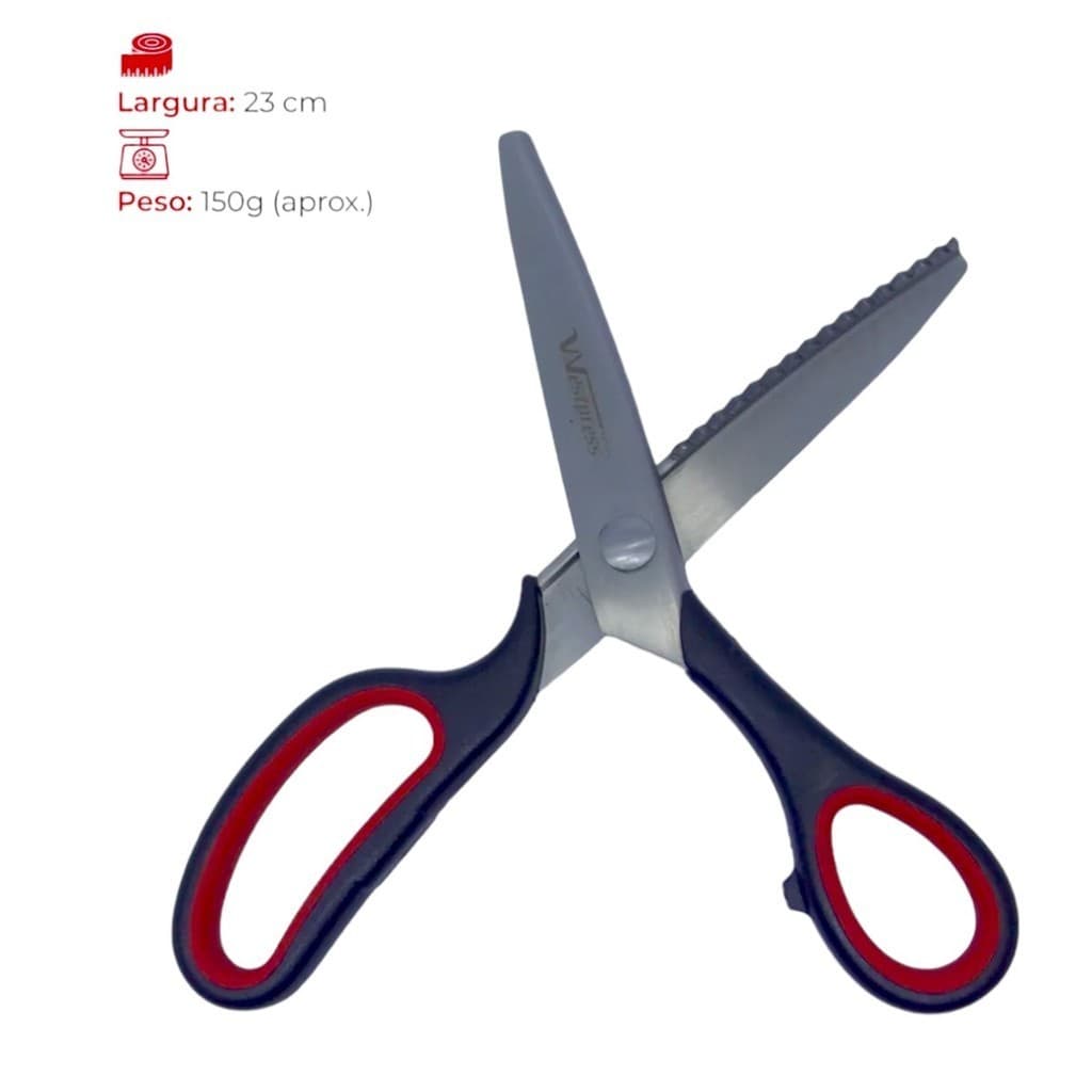 Tesoura Corte Escalope Picotar Zig-Zag westpress