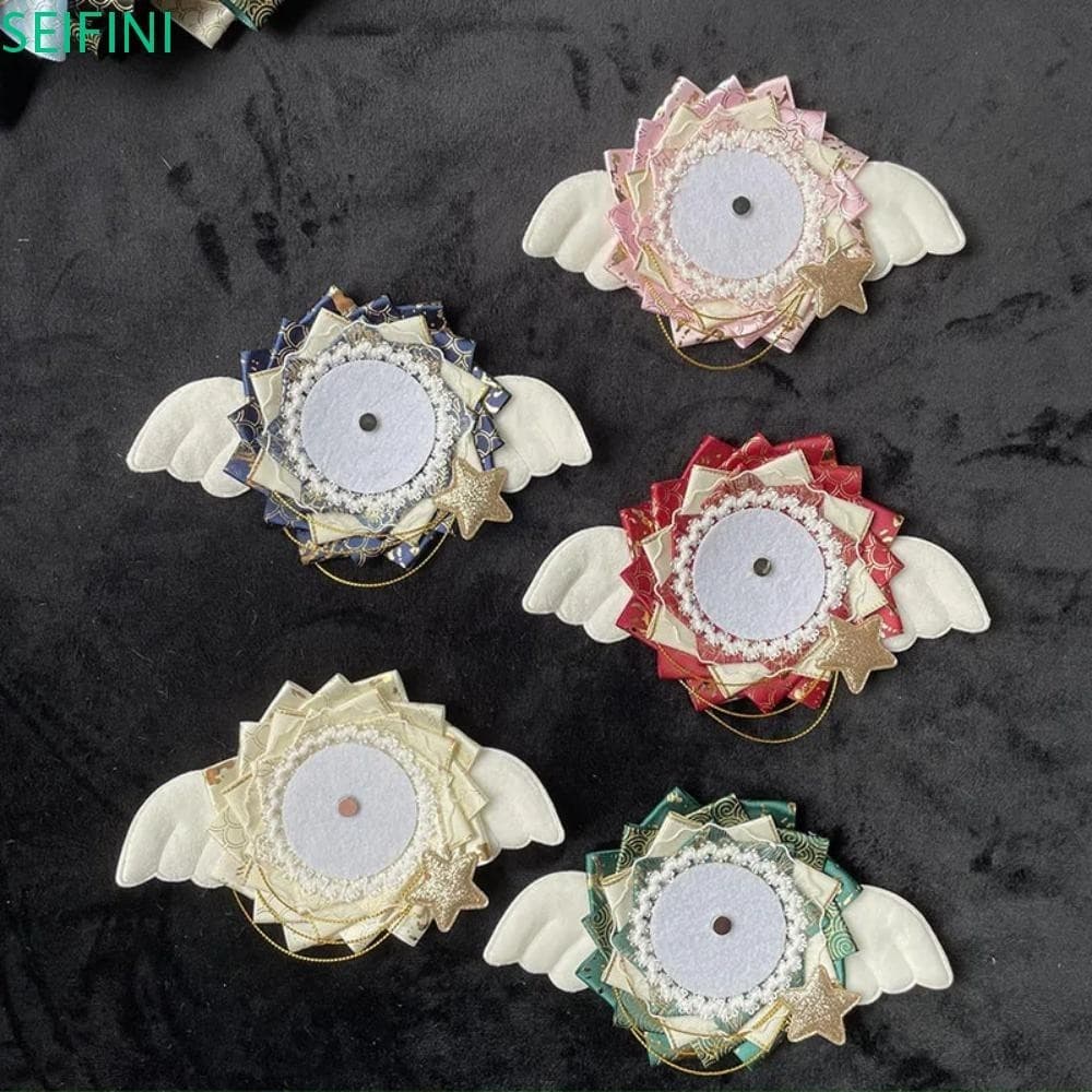 Suporte De Broche SEIFINI Decoração Itabag , Base De Exibição De Crachá De Anime De Renda De Asas , De Arco