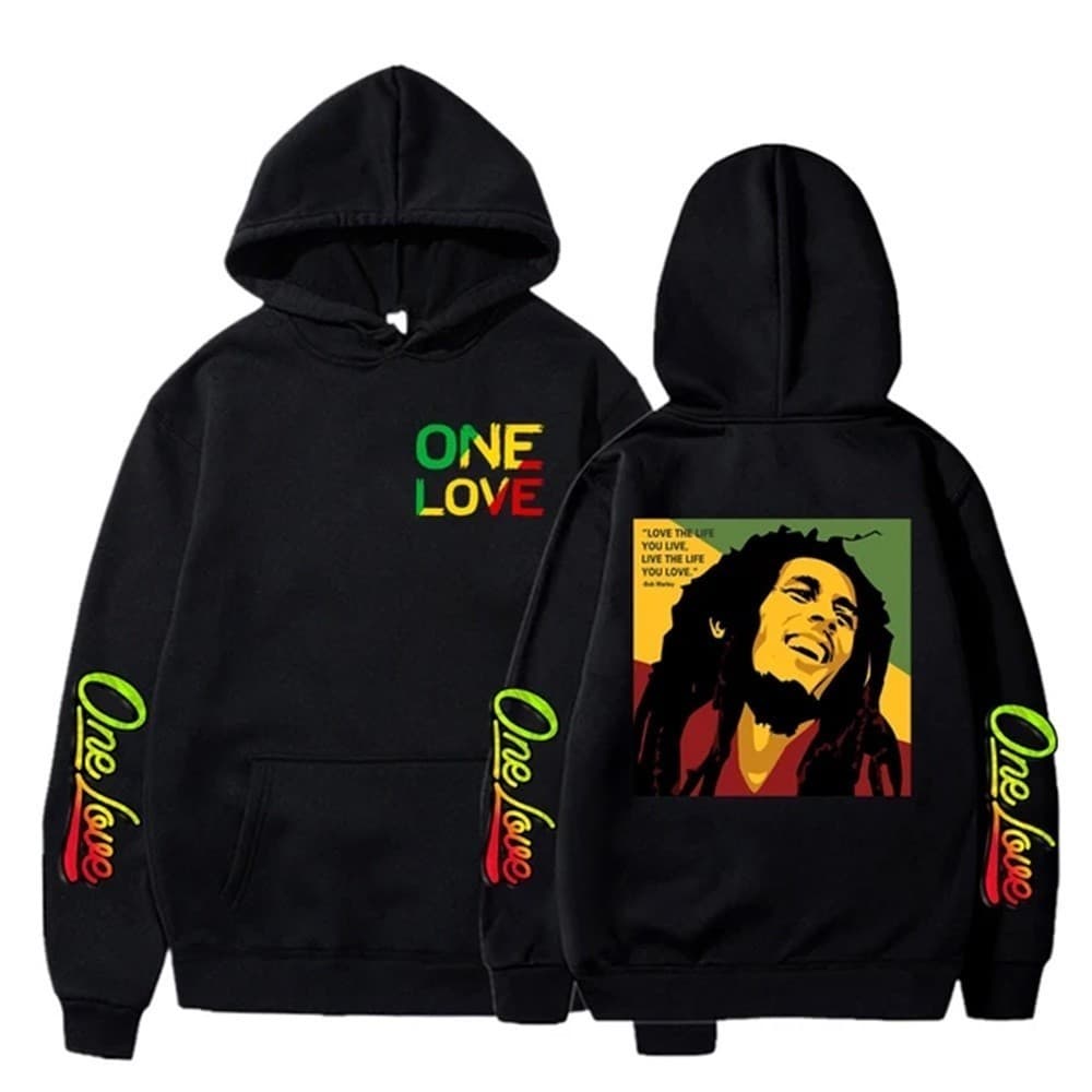 Moletom Canguru One Love Bob Marley.