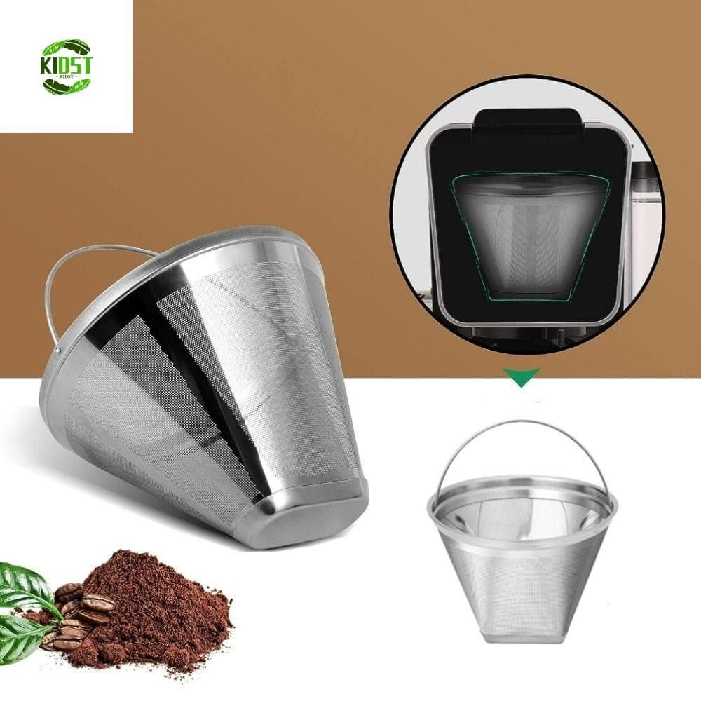 Café Por Gotejamento KIDST | Filtro , Cesta De Pó De Reutilizável De Malha Fina , De Chá De Aço Inoxidável 304