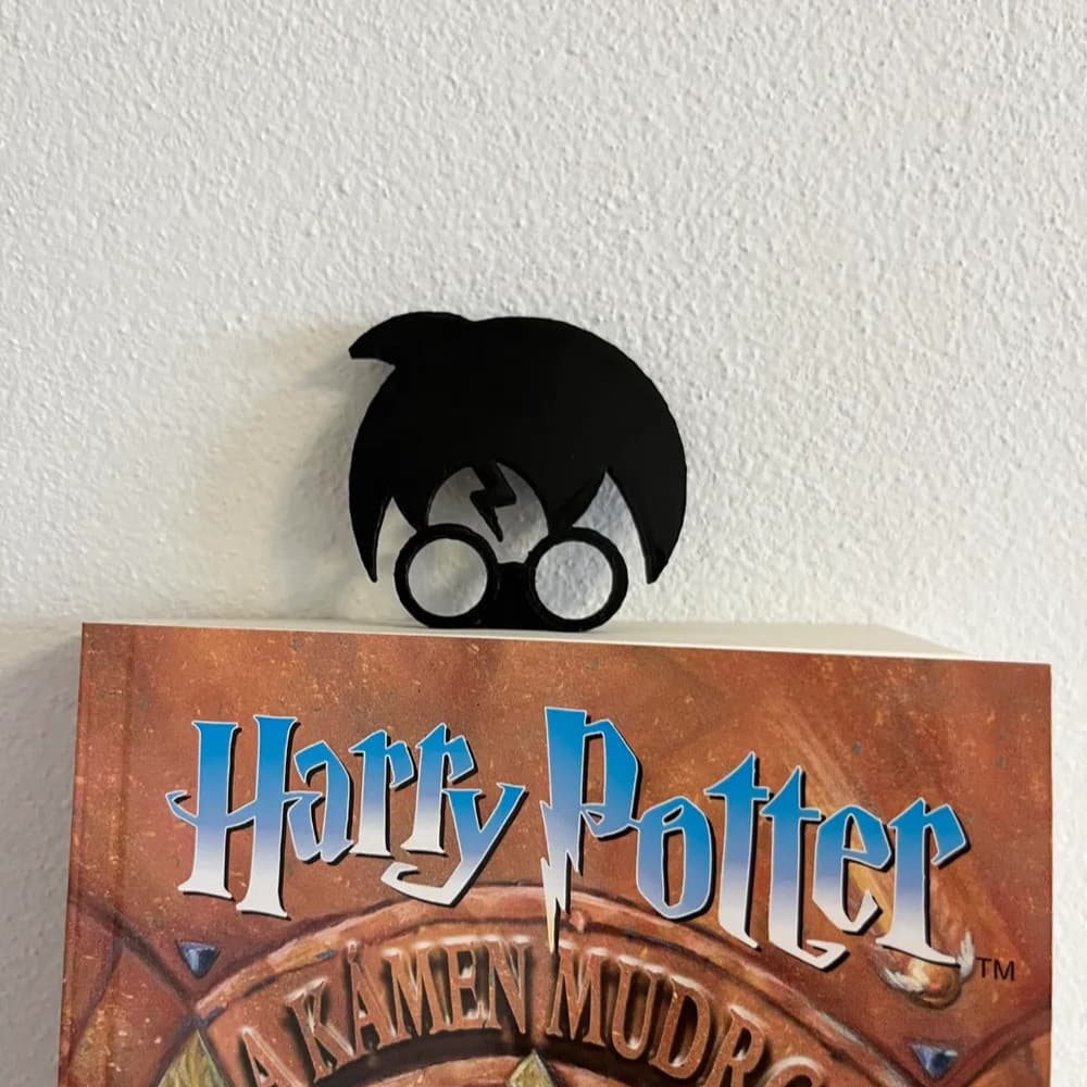 Marcador Pagina Livro Caderno HARRY POTTER BOOKMARK Criativo Leitura Divertido personalizado iMPRESSAO 3D