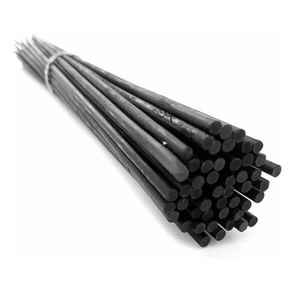 Kit 50 Estacas Tutor De Plantas Haste Bambu Pintada 50cm