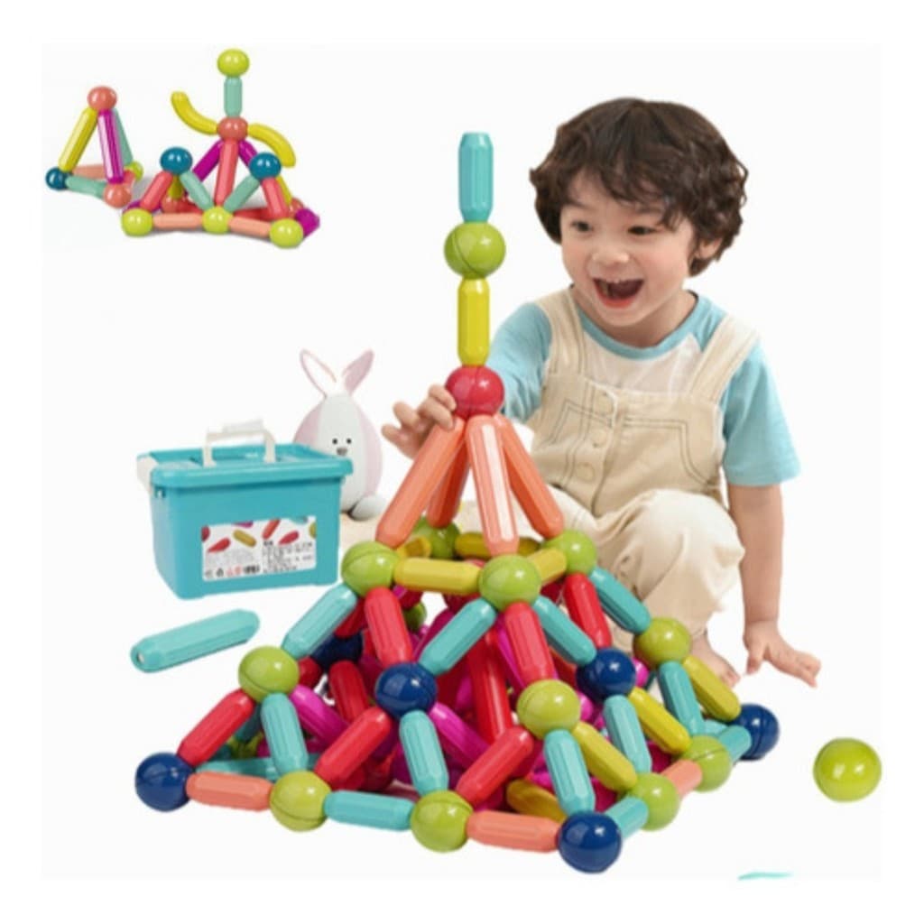 116-166 Peças Blocos de Montar Magnéticos Bastões Brinquedo Infantil/presente para dia das crianca