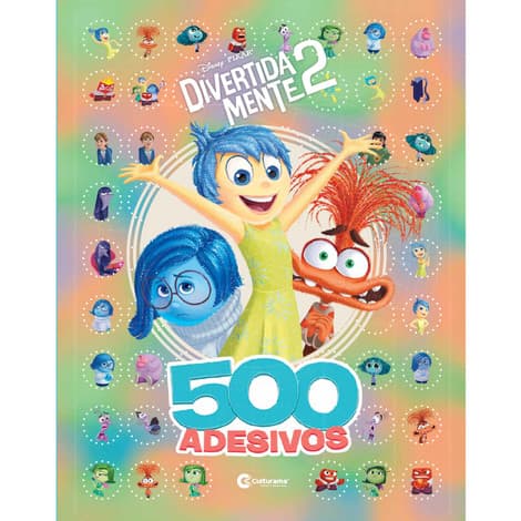 Livro + 500 Adesivos com Atividades e Desenhos  DIVERTIDA MENTE 2 = Culturama