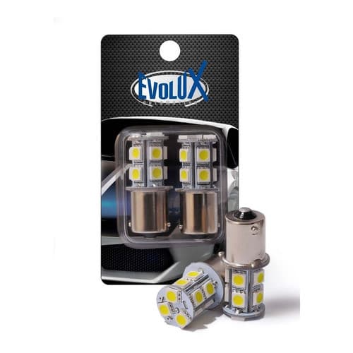 Lâmpada Ré 13 Leds 300% + Forte 67 1156 1 Pólo Branca Evolux Blister