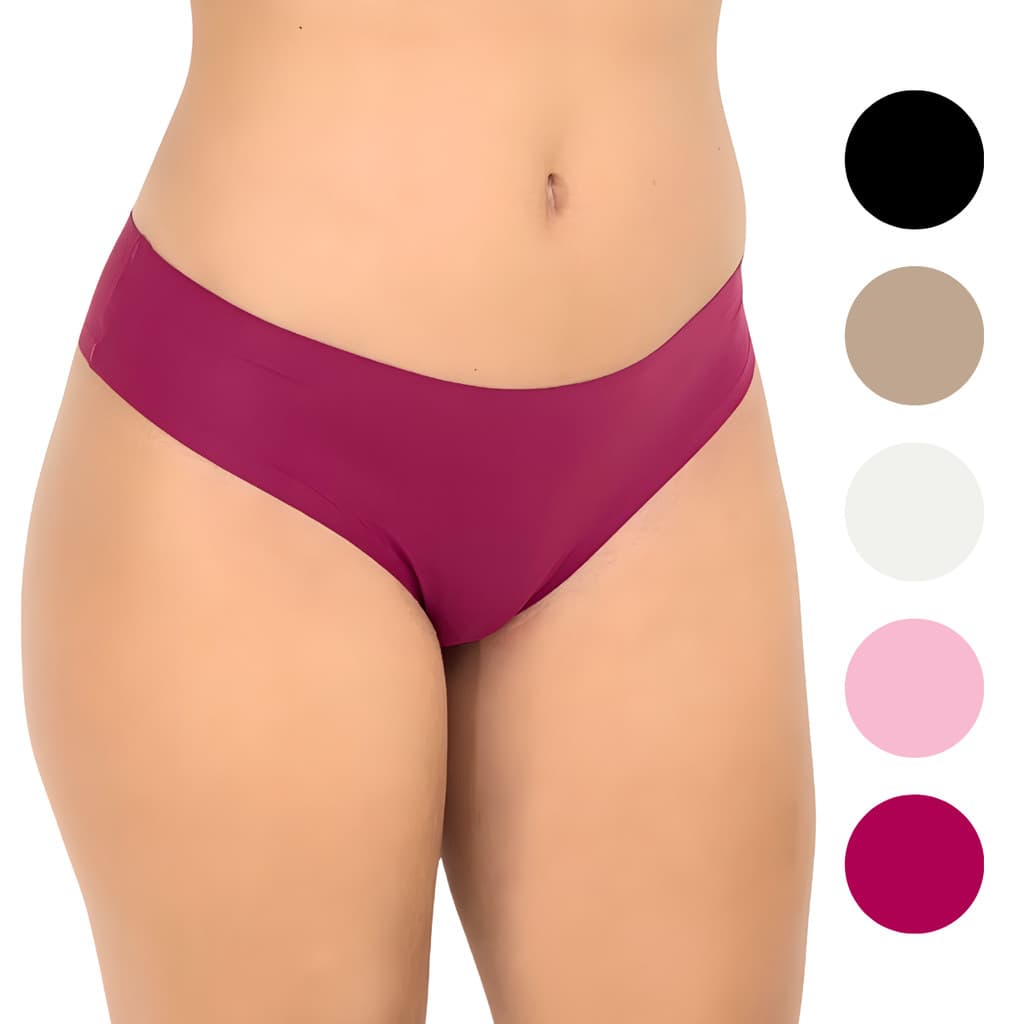 Kit 6 Calcinhas Tanga Confortável Sem Costura Poliamida Calcinha Não Marca