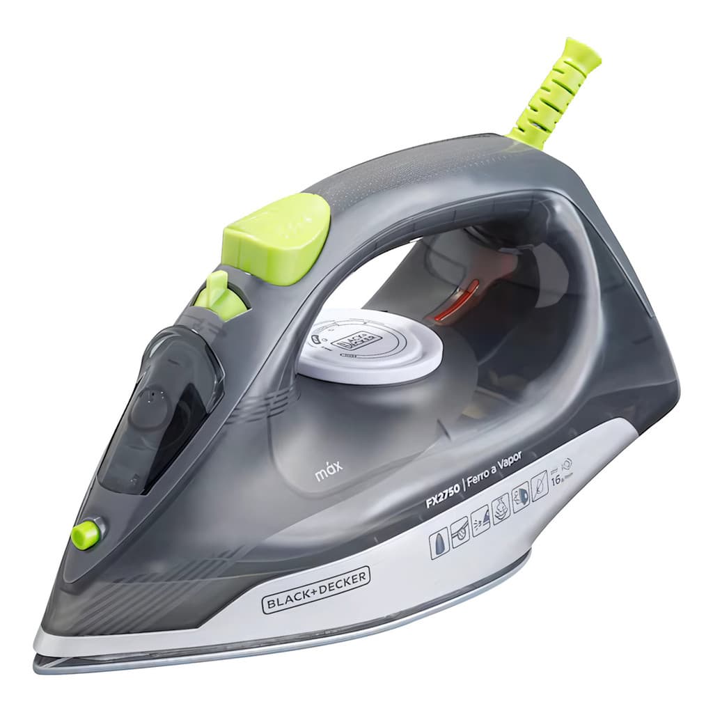 Ferro de Passar Vapor Black Decker Fx2750 Cerâmica Antigotejamento 127V 1 Ano de Garantia + NF