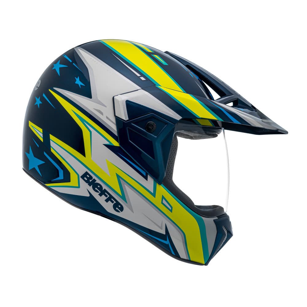 Capacete Moto Bieffe 3 Sport Azv50 Jean Azevedo