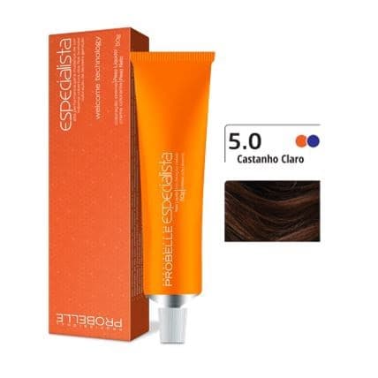Coloração Especialista Probelle Castanho Claro 5.0   50g