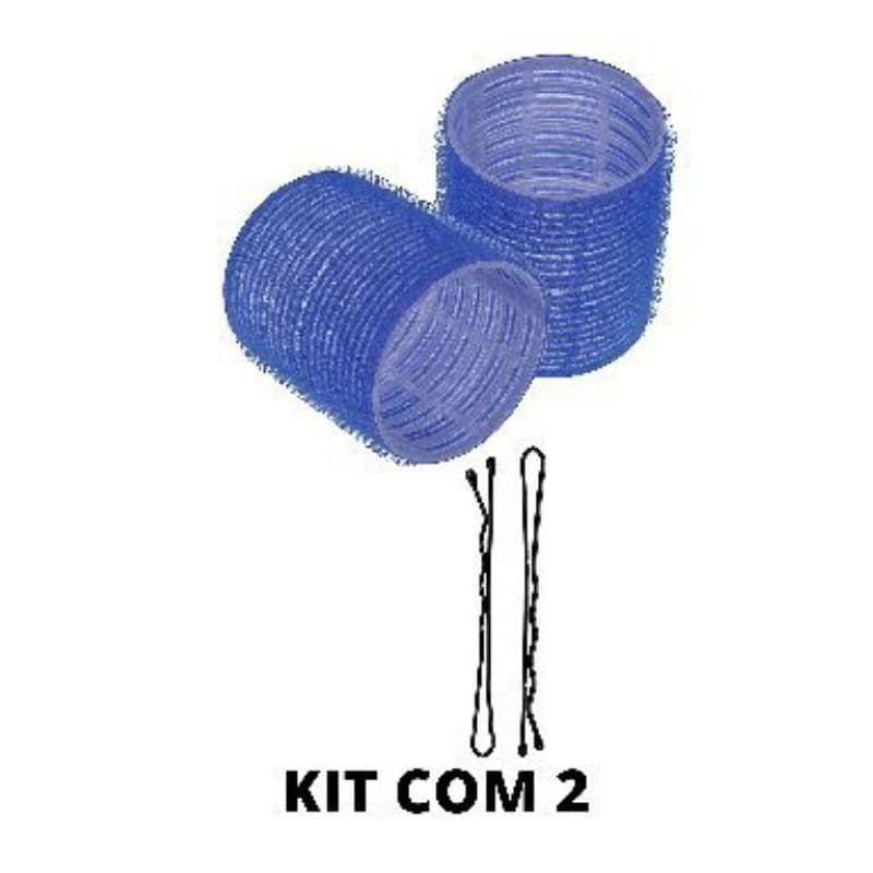kit 2 Bob Com velcro com grampo, Acessório de Beleza Utensílios De Cabelo,Estilo Capilar
