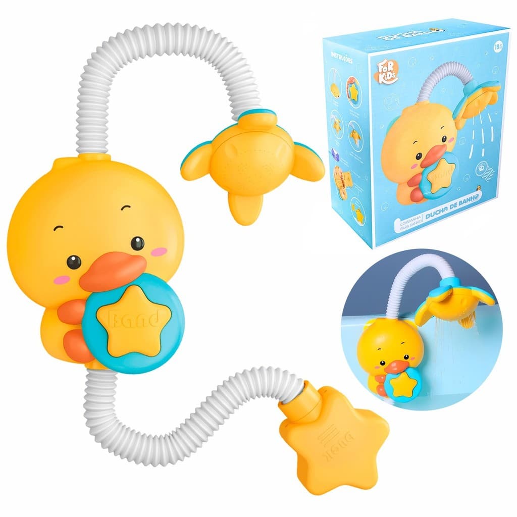 Chuveiro De Patinho Com Ventosa Brinquedo Banho Duchinha Para Banheira Com Ventosa - For Kids