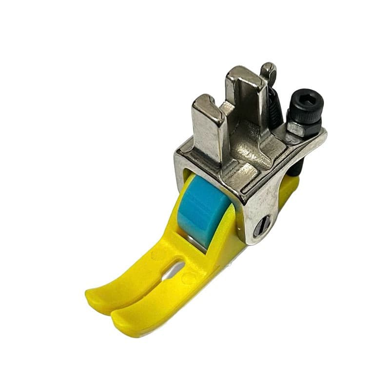 Calcador Estreito Teflon Com Rolete Liso Máquina Costura Reta Industrial