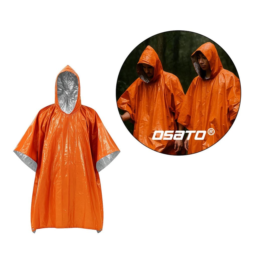 Manta Térmica Capa Poncho Emergência Sobrevivência  EDC