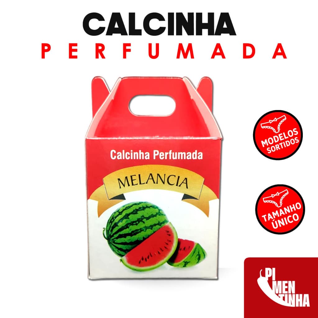 * Calcinha  Perfumada Feminina Aroma Melancia - Tanga fio Embalagem Criativa *