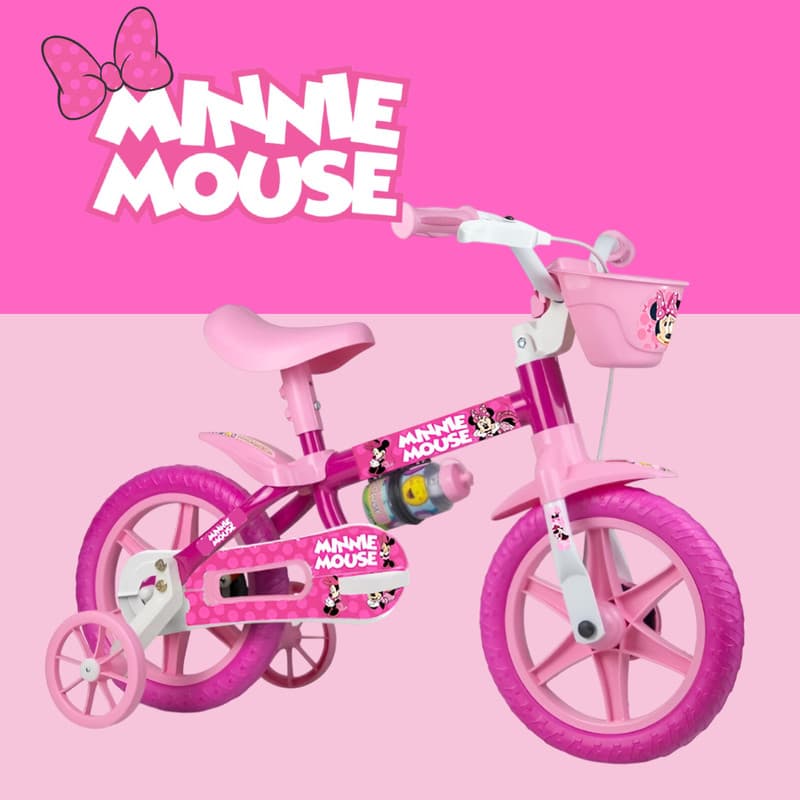 Bicicleta Infantil Aro 12 Minnie Mouse
