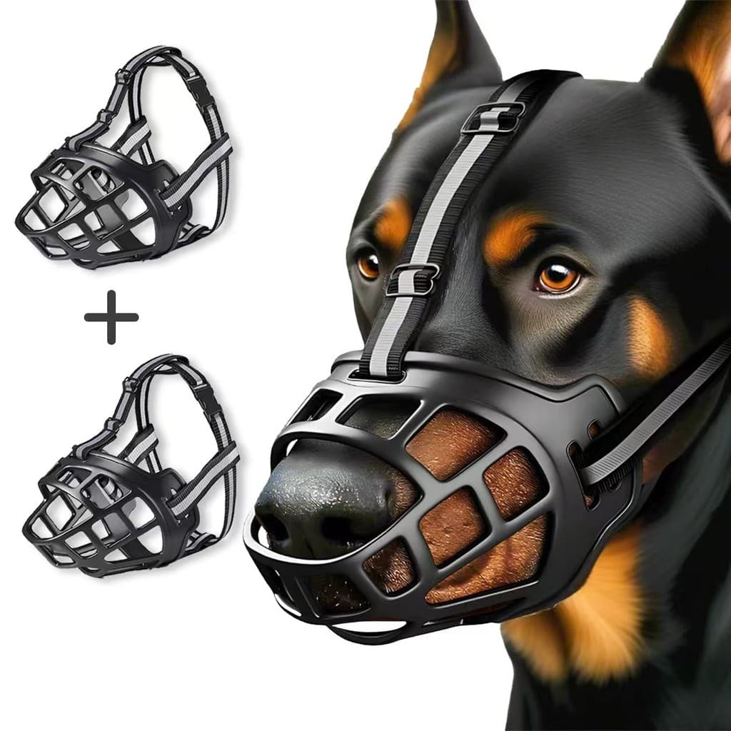 Focinheira de Silicone Macio para Cães - Conforto e Segurança (2 Unidades)