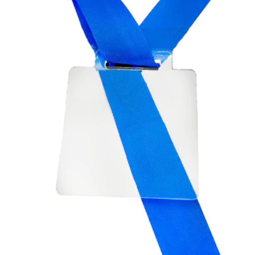 Medalhas Acrílico Cristal 2mm Quadrada 5cm Para Personalizar 50 Peças