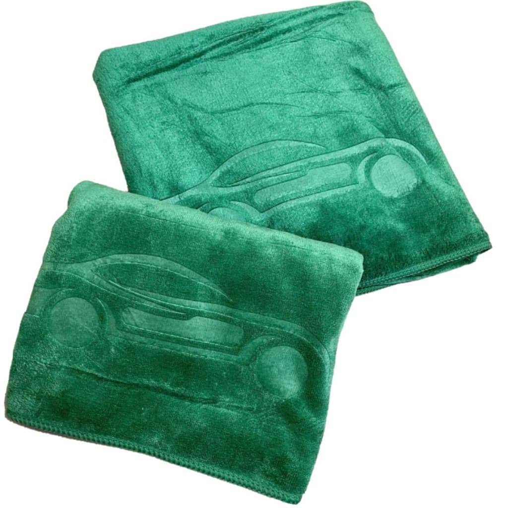 Toalha Automotiva Alta Absorção Verde JS 400GSM 50x90cm