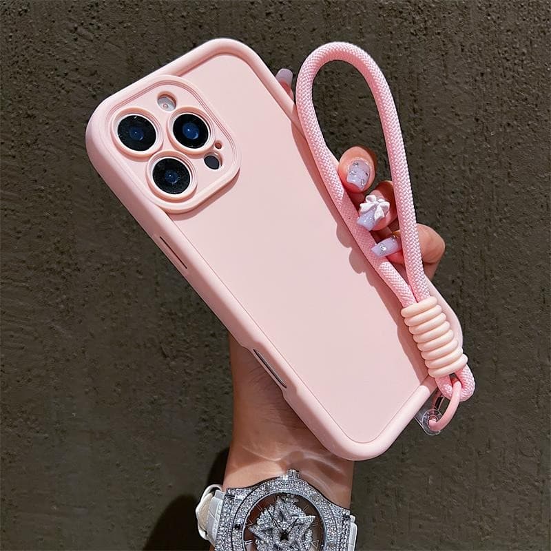 Cordão Colorido Caso De Telefone Para iPhone 17Pro Max 16 15 14 13 12 11 Pro 16E X XR XS 7 8 Plus SE2 Capa À Prova De Ch