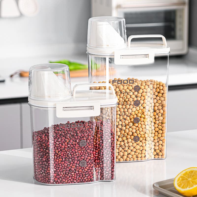 FAY Cereal Recipiente , Distribuidor De Aveia Transparente À Prova De Vazamentos , Latas Seladas Umidade Para Armazename