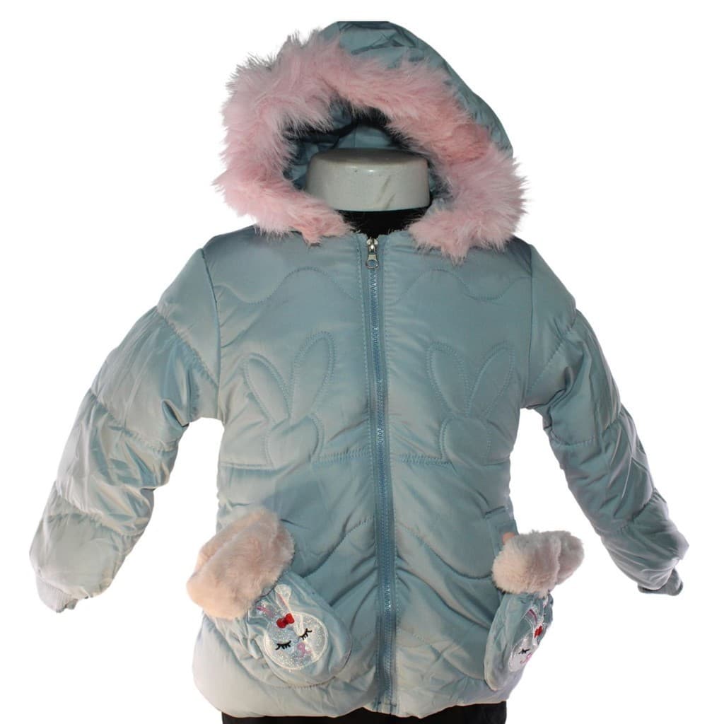 Jaqueta Inf. impermeável Com Luvinha Cor:Cinza;Tam:2/3 anos