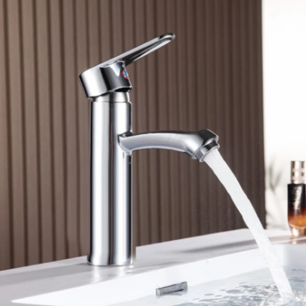 Torneira Luxo Para Banheiro Aço Inox com Misturador Quente e Frio Monocomando