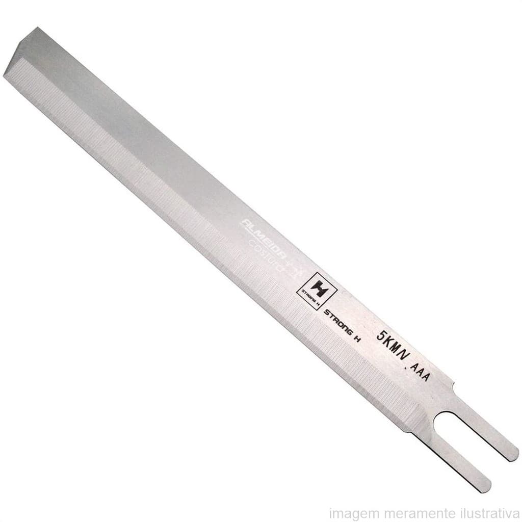 FACA LISA PARA MÁQUINA DE CORTE 5" MODELO KM ESTREITA - STRONG H (AAA)